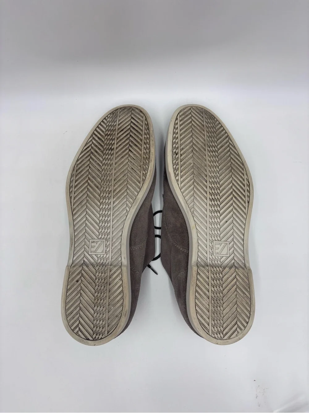 Ermenegildo Zegna Gray Suede Low -Top Derby Sneaker Shoes size 9 Made in Italy